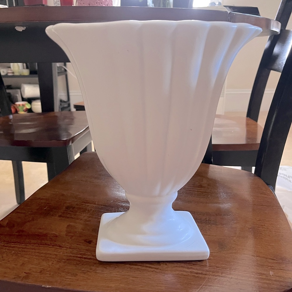 White porcelain vase